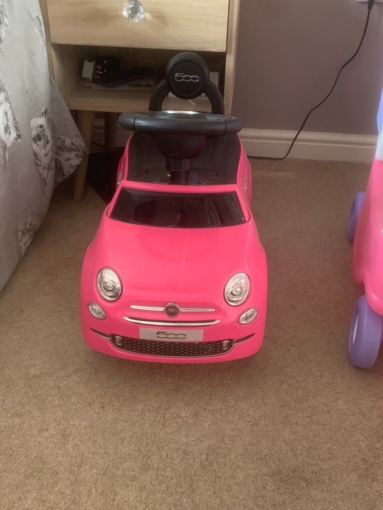 fiat 500 ride on pink